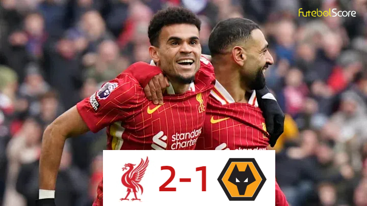 Liverpool vence o Wolverhampton por 2 a 1, e mesmo com golaço de Matheus Cunha, a situação do time de Vítor Pereira fica ainda mais difícil.