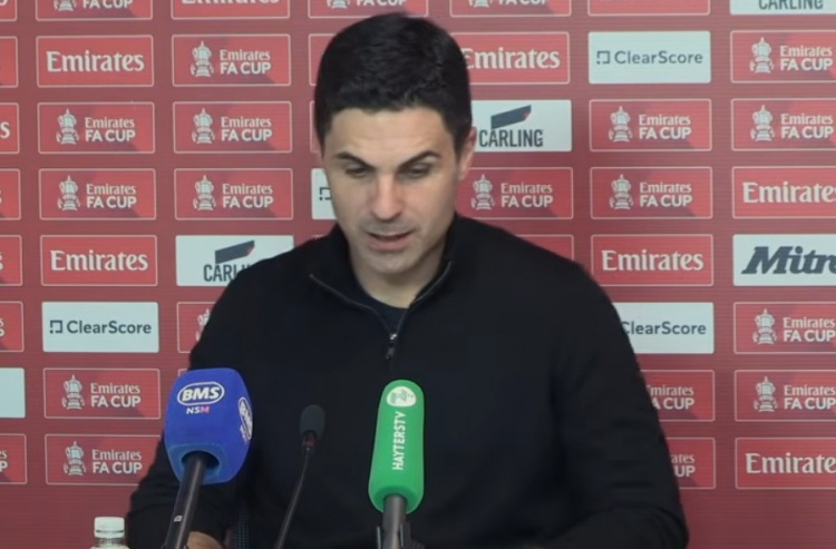 Arteta: Saliba bị chấn thương mắt cá chân còn lại, và tôi nghĩ cậu ấy sẽ vắng mặt trong trận đấu với Mansfield