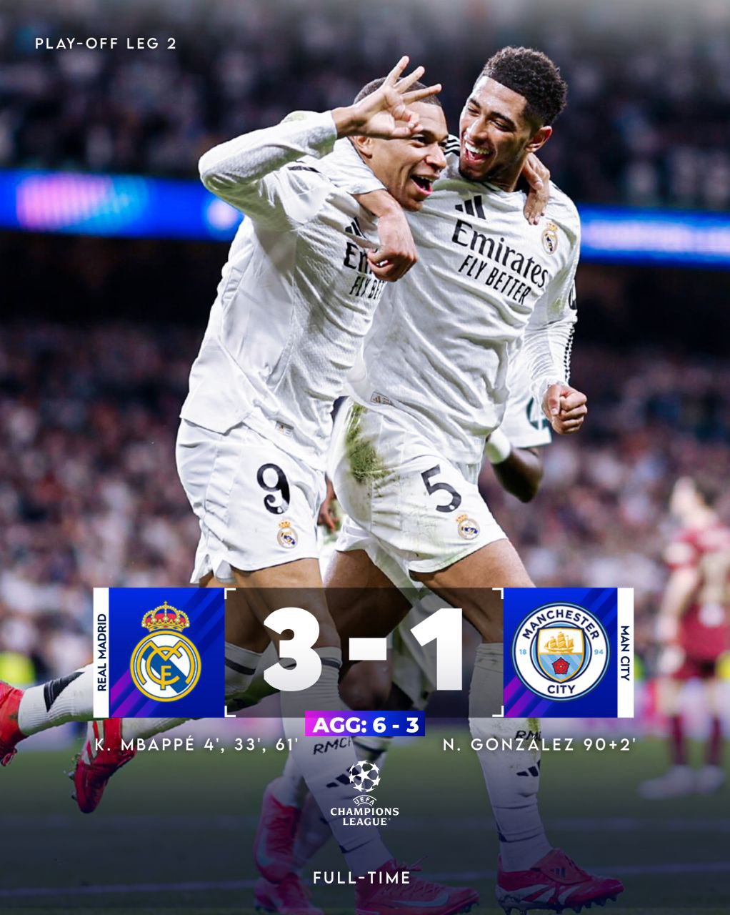 Mbappé's Hat-Trick Sends Real Madrid to Last 16