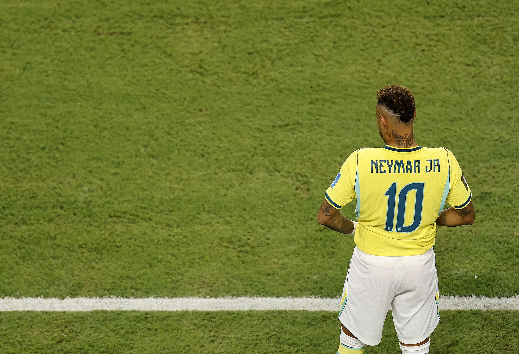 Neymar đã tham gia bốn kỳ World Cup: 4 bàn thắng và 1 pha kiến tạo tại World Cup 2014, 2 bàn thắng và 1 pha kiến tạo tại hai kỳ World Cup trước đó, và 1 bàn thắng tại World Cup lần này