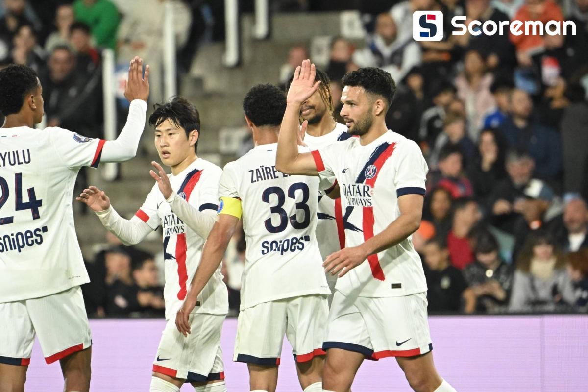PSG, 몽펠리에에 4-1 승리... 이강인 '4개월만에 리그 풀타임 소화'