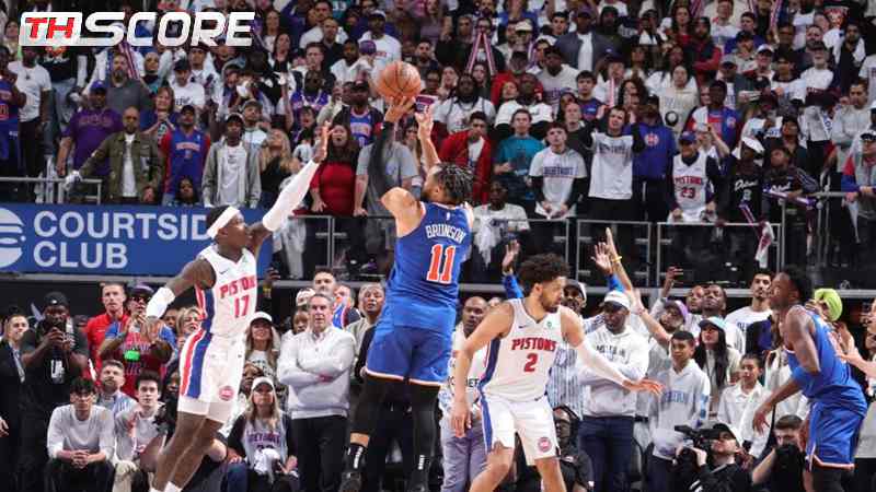บรันสันทำแต้ม 40 แต้ม พา Knicks ชนะ Pistons 116-113 ผ่านเข้ารอบสองพบ Celtics