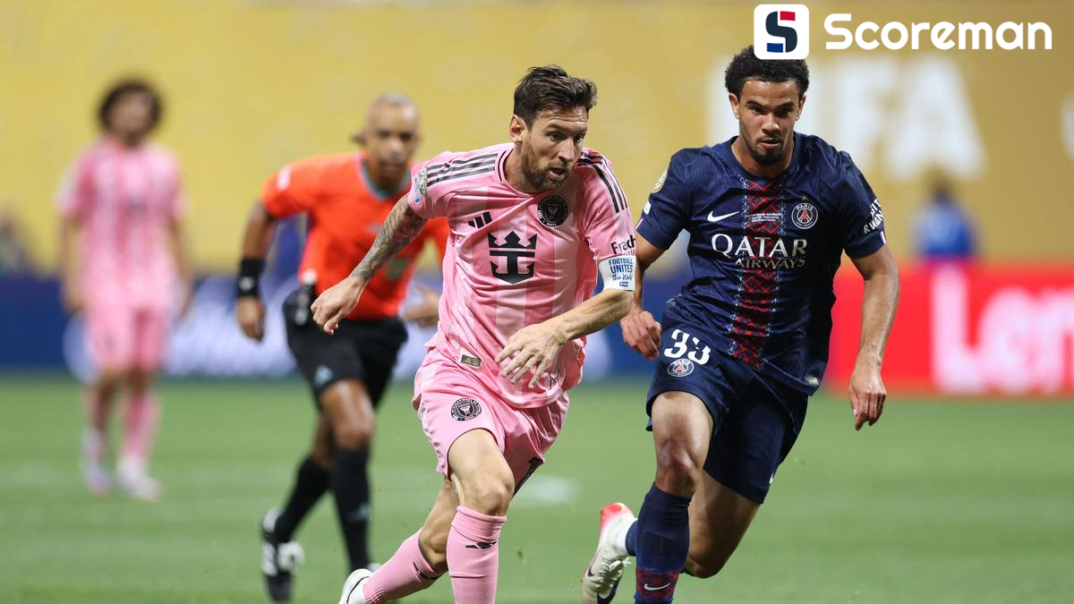 PSG, 인터 마이애미 4-0 대승으로 8강 진출... 네베스 '멀티골'
