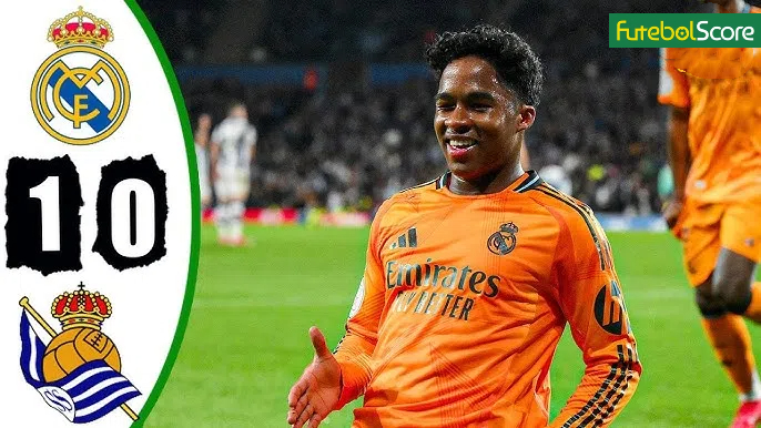 ‘Talismã’ Endrick brilha novamente na Copa do Rei, Real Madrid derrota a Sociedad e sai na frente nas semifinais