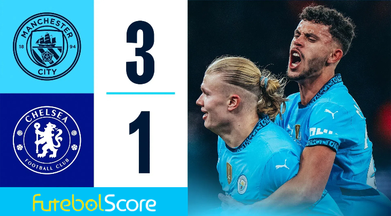Resultado | Manchester City 3-1 Chelsea