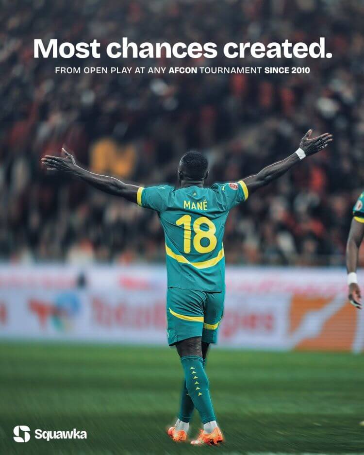 Mané tỏa sáng tại AFCON: 18 cơ hội từ bóng sống, lập kỷ lục mới