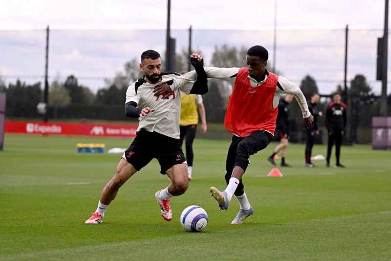 รูปภาพการฝึกซ้อม: ลิเวอร์พูลตั้งเป้าหมายไว้ที่เกมใหญ่กับท็อตแน่มที่แอนฟิลด์