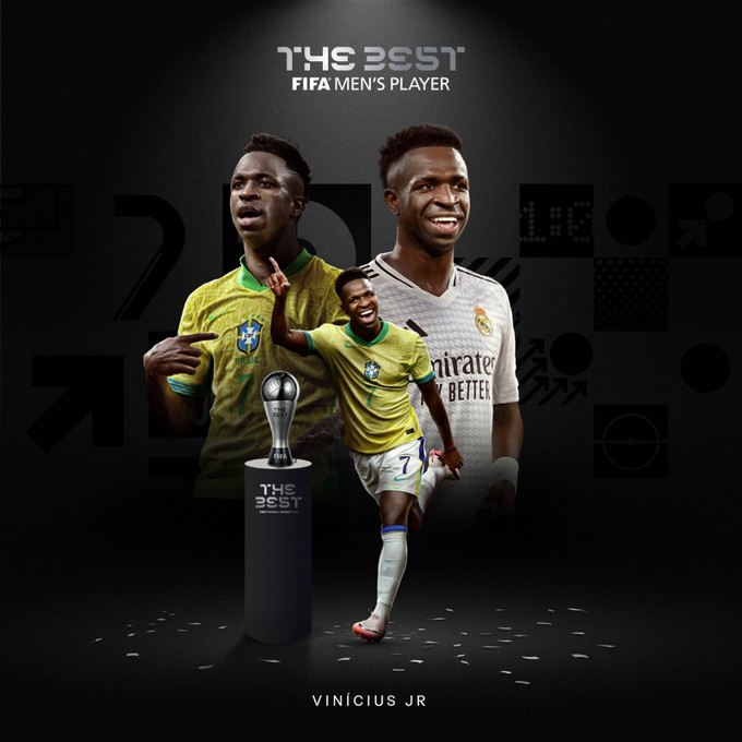 Vinicius Jr. Crowned 2024 FIFA Men's Player of the Year