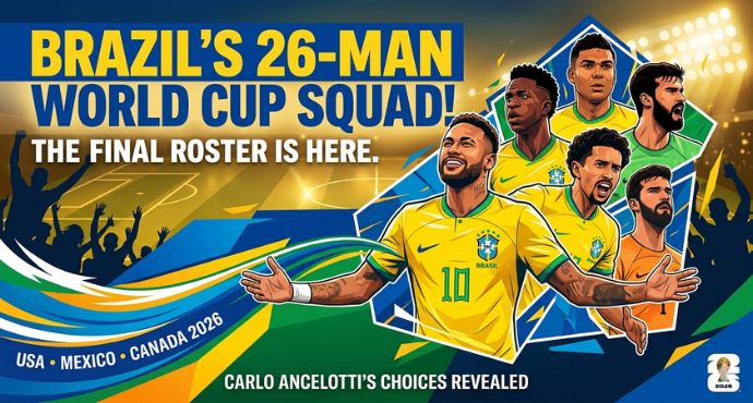 Neymar Returns: Carlo Ancelotti Names Brazil's 26-Man World Cup Squad
