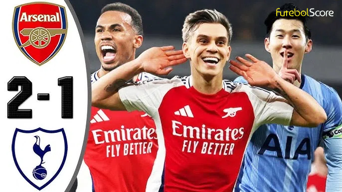 Arsenal vence o Tottenham e se aproxima do líder Liverpool na Premier League