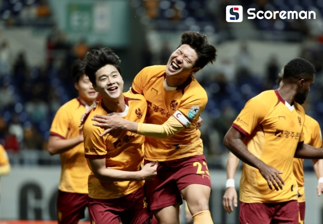광주FC, 대구에 2-1 '승'..2연승에 3위까지 올랐다
