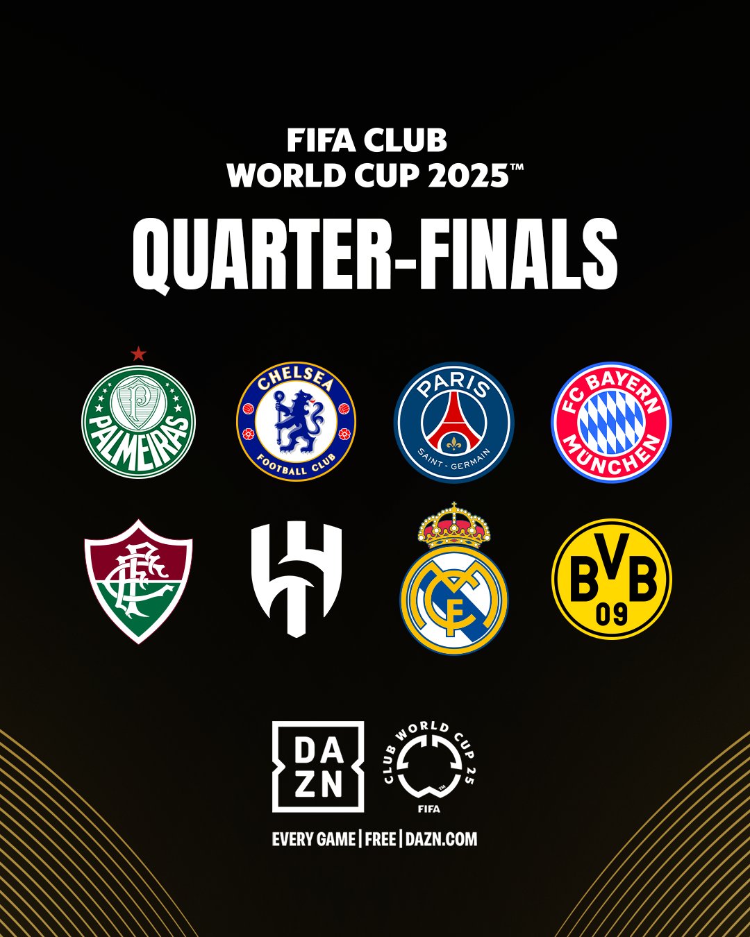 클럽월드컵 8강 대진 확정…유럽 5·남미 2·아시아 1 생존