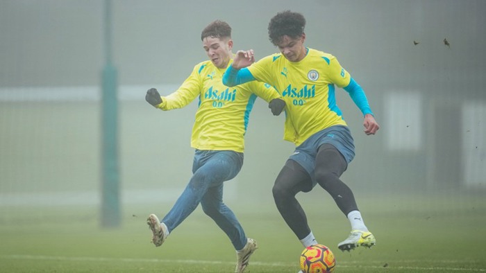 ภาพการฝึกซ้อมภายใน เลสเตอร์ ซิตี้ vs แมนเชสเตอร์ ซิตี้