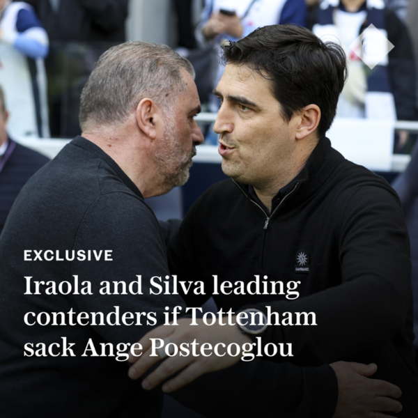 토트넘 결단 내렸다! 포스테코글루 감독 경질 시 이라올라 감독 선임...단, 변수 有→UEL 우승