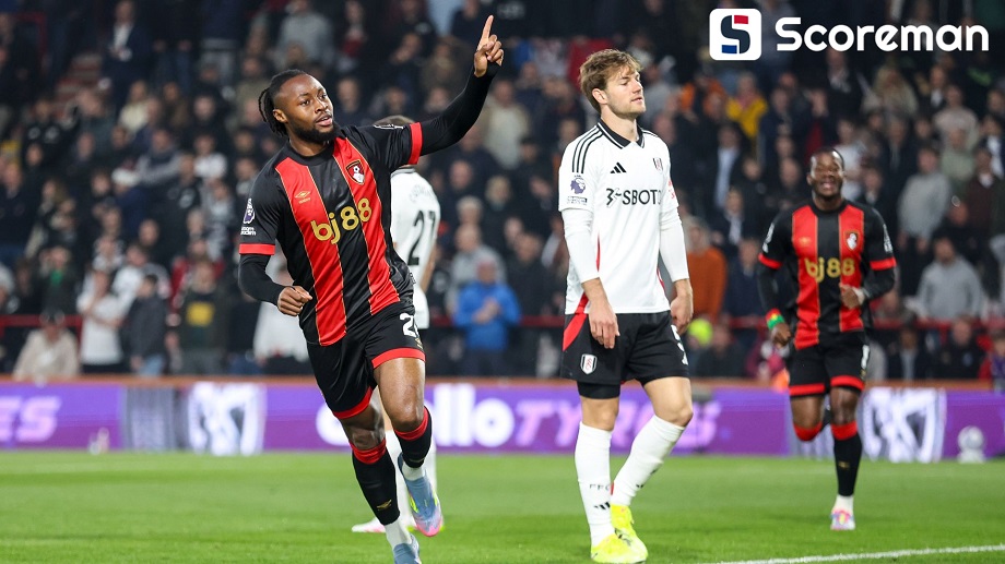 본머스, 풀럼 1-0 제압...'앙투안 세메뇨 선제골'