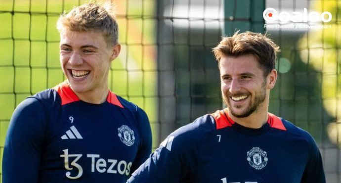 Højlund and Mount Return to Man United Training
