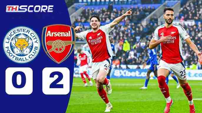 พรีเมียร์ลีก - เมอริโน่ ยิงสองลูกเป็นตัวสำรอง อาร์เซนอล 2-0 เลสเตอร์ ซิตี้ ห่างจากจ่าฝูง 4 แต้ม