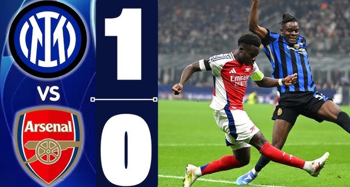 ชนะ3นัดติดต่อกัน! อินเตอร์ มิลาน 1-0 ส่งอาร์เซนอลแพ้นัดแรกในยูฟ่าแชมเปียนส์ลีก