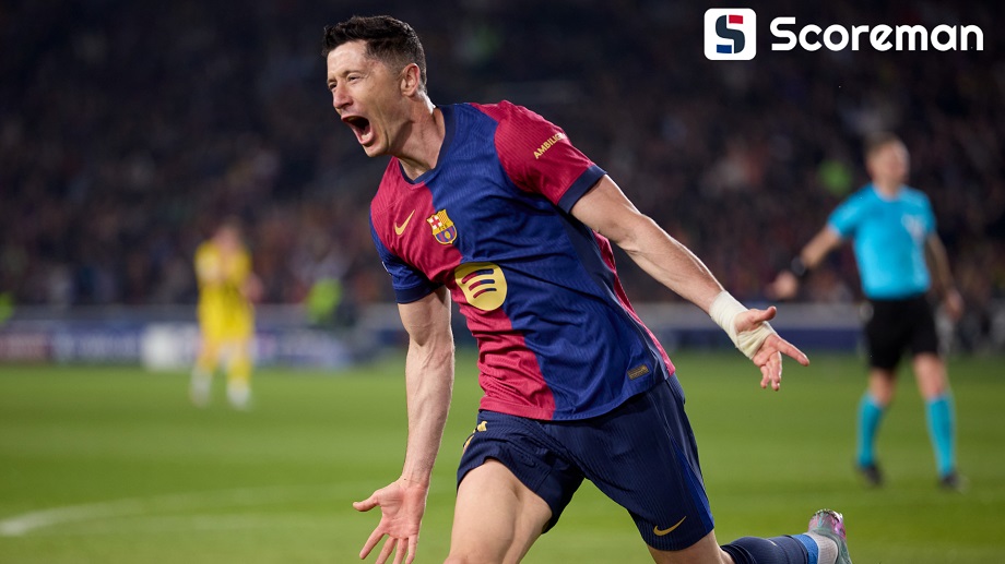 바르셀로나, 도르트문트 4-0 대파…레반 도프스키 '멀티골'