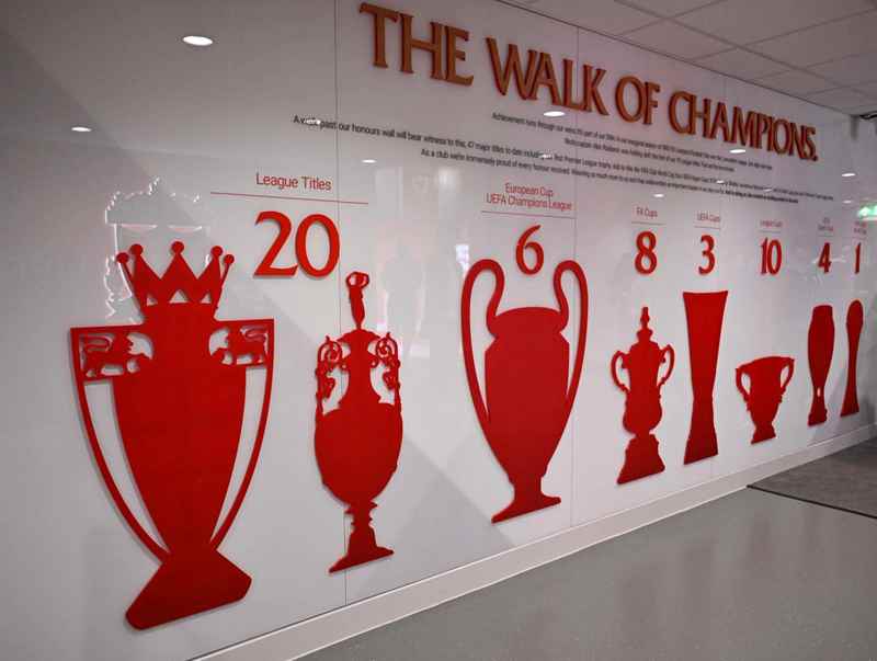 อัพเดทกำแพงแชมป์ของ LFC เพื่อฉลองแชมป์ลีกสมัยที่ 20