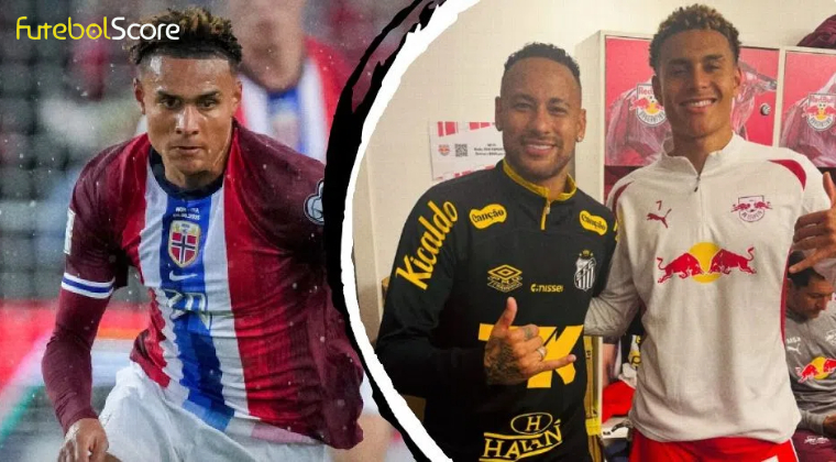 Noruega brilha contra Itália nas eliminatórias, e Nusa, que trocou camisa com Neymar, rejeita comparações: