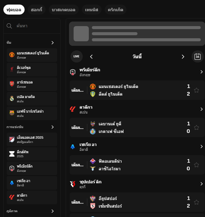 ⚽️ผลบอลวันนี้ – แนะนำ 3 เว็บไซต์รายงานผลบอลสดที่เร็วที่สุดในไทยประจำปี 2026🏆