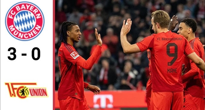 บุนเดสลีกา - บาเยิร์น มิวนิค ชนะ ยูเนี่ยน เบอร์ลิน 3-0 ยังคงไม่แพ้ใคร นำเป็นจ่าฝูง