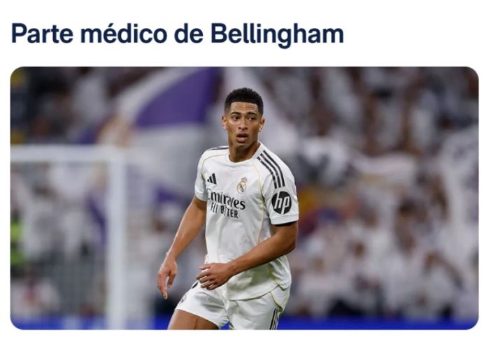 Real Madrid xác nhận Bellingham chấn thương đùi trái, chưa hẹn ngày trở lại