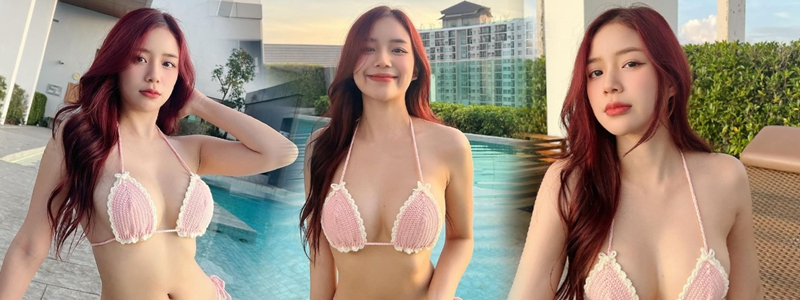 น้ำหวาน กีรติญา ไอดอลสุดฮอต นุ่งบิกินี่สุดเซ็กซี่ แชะภาพริมสระ ทำใจบางหมดแล้ว