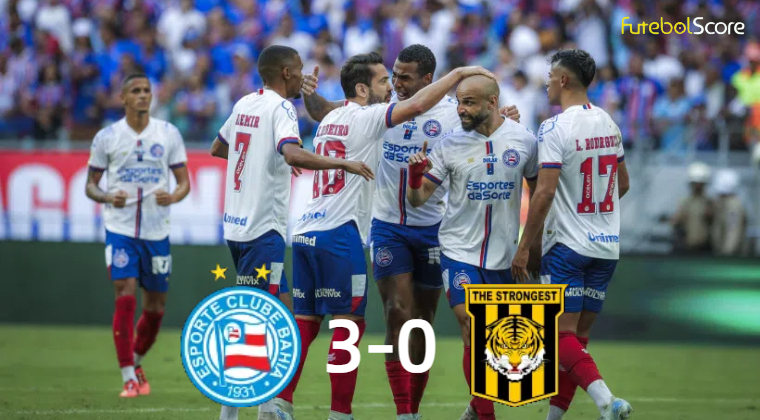 Bahia derrota o The Strongest com facilidade e avança à terceira fase da Libertadores