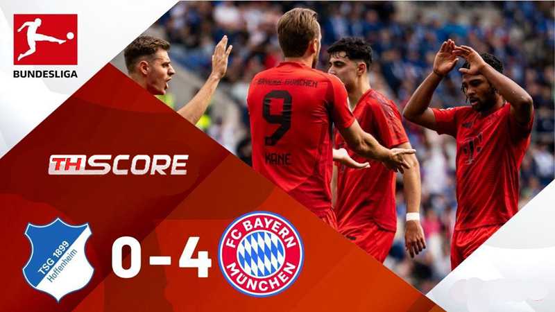 บาเยิร์น มิวนิค ถล่ม ฮอฟเฟนไฮม์ 4-0 ปิดฤดูกาลด้วย 82 คะแนน ฮอฟเฟนไฮม์รอดตกชั้น