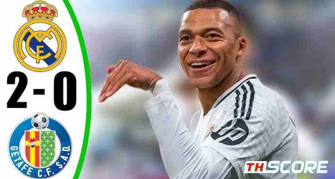 ลาลีกา - เรอัลมาดริดชนะเกตาเฟ่ 2-0 ตามหลังบาร์เซโลน่า 1 คะแนน