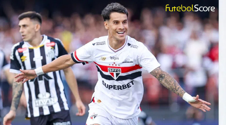 São Paulo supera Santos em clássico sem grandes estrelas, alivia pressão e conquista primeira vitória no Brasileirão