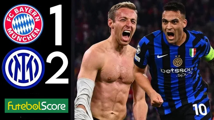 Brasileiro se destaca, Lautaro marca um golaço, e Inter larga na frente do Bayern na Champions