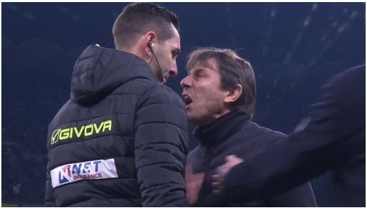 Báo Ý: Conte nhận thẻ đỏ, chỉ trích trọng tài và cho rằng quyết định đáng xấu hổ