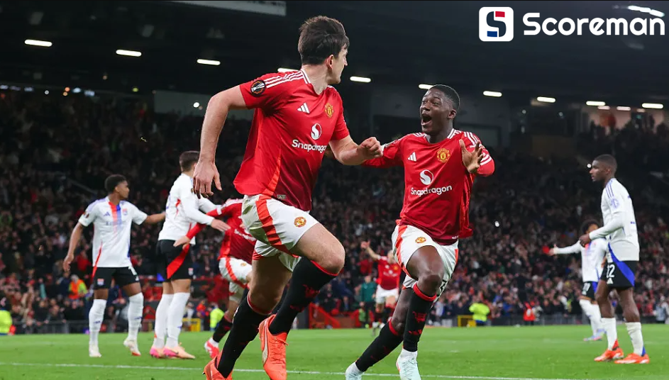 맨유, 5-4로 리옹 제압… UEL 4강 진출