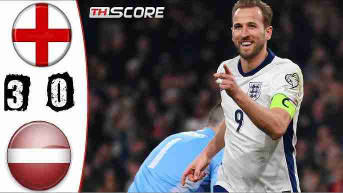 ​ฟุตบอลโลก รอบคัดเลือก - อังกฤษเอาชนะลัตเวีย 3-0 ชนะรวด 2 นัด นำเป็นจ่าฝูง