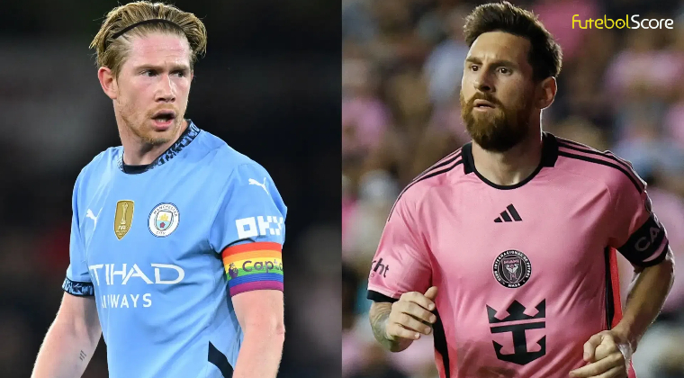 Messi e De Bruyne juntos? Inter Miami tem ‘preferência’ para contratar o belga após saída do Manchester City