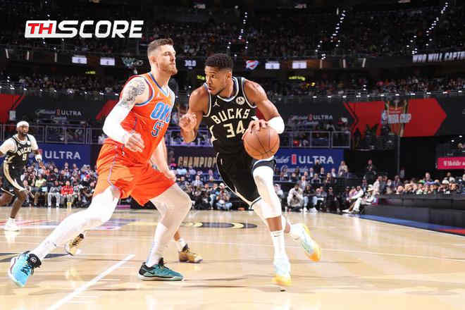 ธันเดอร์ ชู้ตสามแต้ม 1/17 ห่วยสุดฤดูกาล แต่ยังตาม บัคส์ แค่แต้มเดียว ในศึก NBA Cup