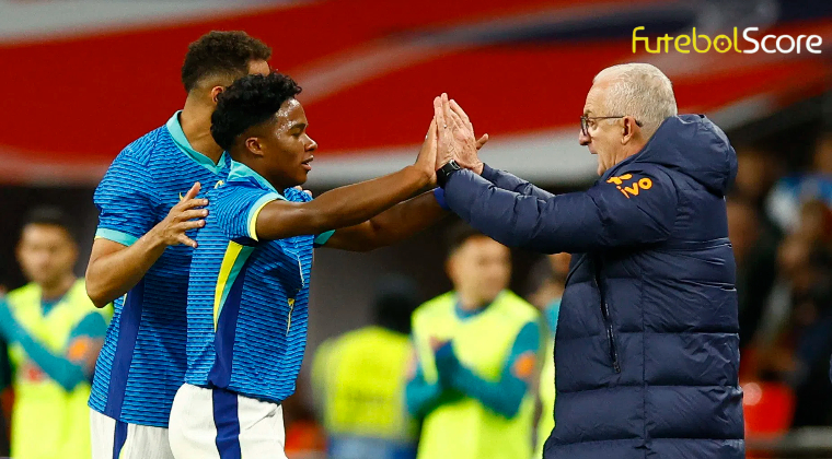 Dorival esclarece ausência de Endrick na seleção e detalha conversa de 2 horas com Ancelotti sobre o atacante