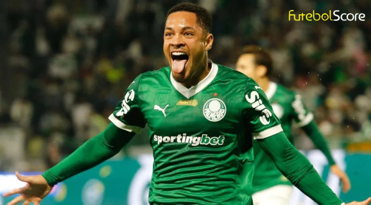 Palmeiras marca com Vitor Roque nos acréscimos, quebra invencibilidade do São Paulo e reassume a liderança do Brasileirão