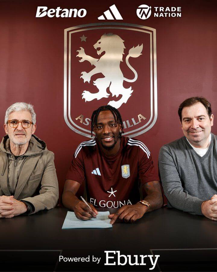 Trở lại Ngoại hạng Anh! Aston Villa chính thức ký hợp đồng với Abraham, phí 21 triệu euro + phụ phí