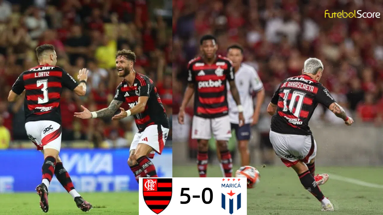 Flamengo goleia Maricá, conquista Taça Guanabara e aguarda rival na semifinal do Carioca