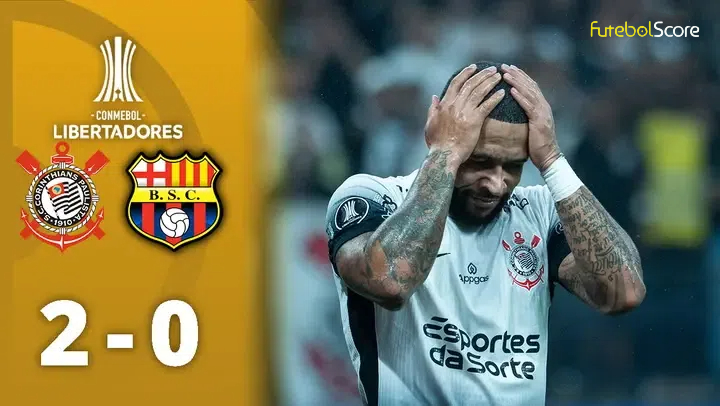 Corinthians bate o Barcelona-EQU, mas dá adeus à Libertadores e vai para a Sul-Americana