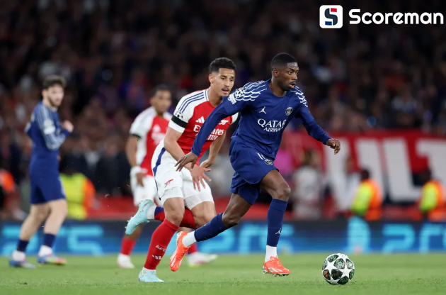 PSG, 아스날에 1-0 신승 '뎀벨레 결승골'