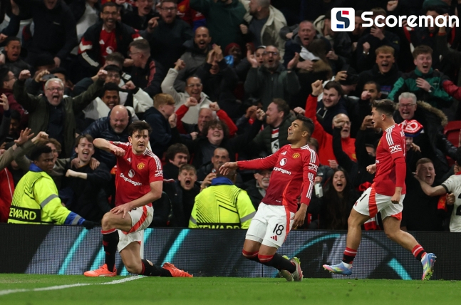 맨유, 5-4로 리옹 제압… UEL 4강 진출