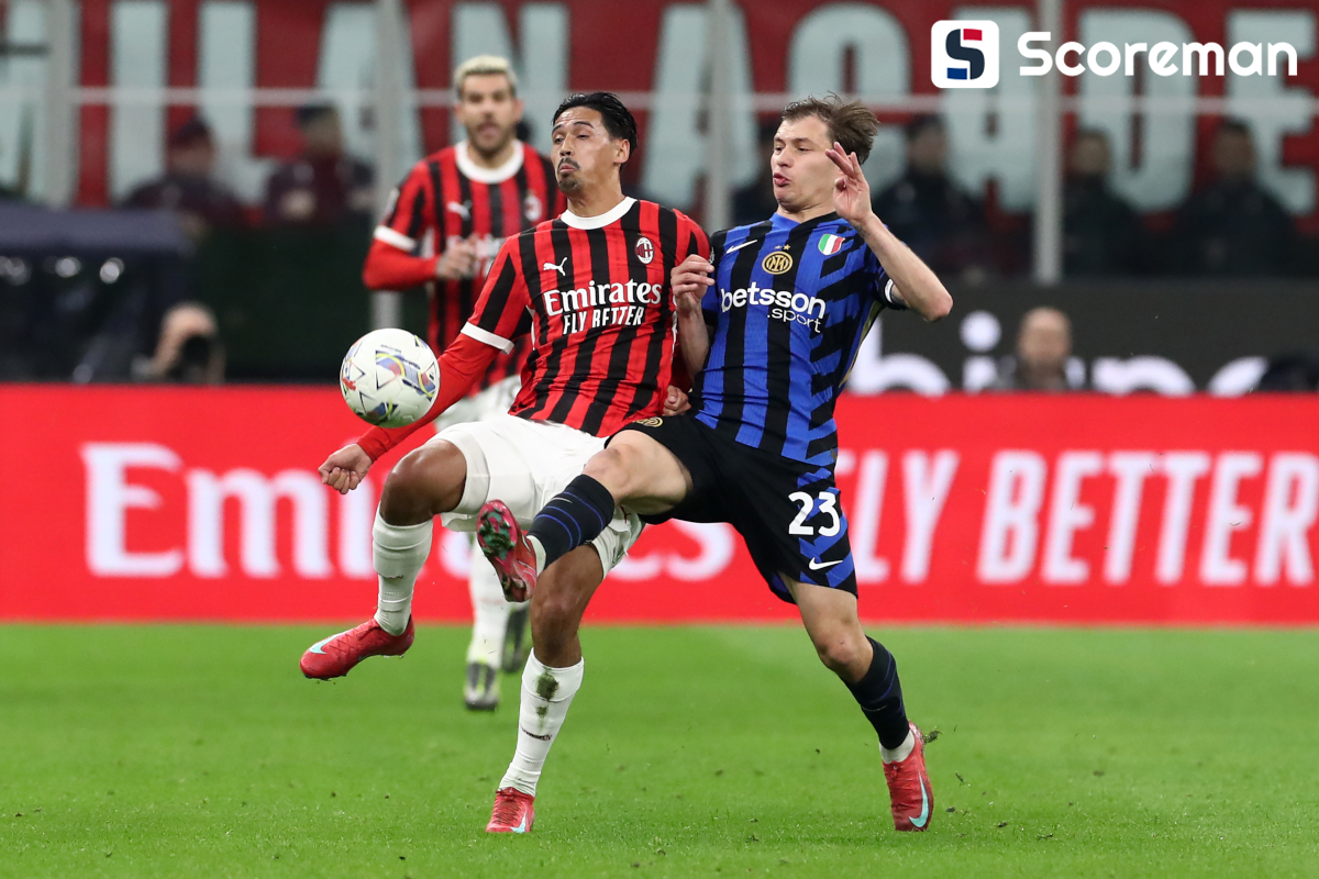 인터밀란, 코파 이탈리아 1차전서 AC밀란과 1-1 무승부