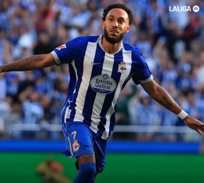 Lại thấy cú lộn nhào! Aubameyang 37 tuổi băng xuống ghi bàn, ghi bàn 3 trận liên tiếp cho Deportivo La Coruña